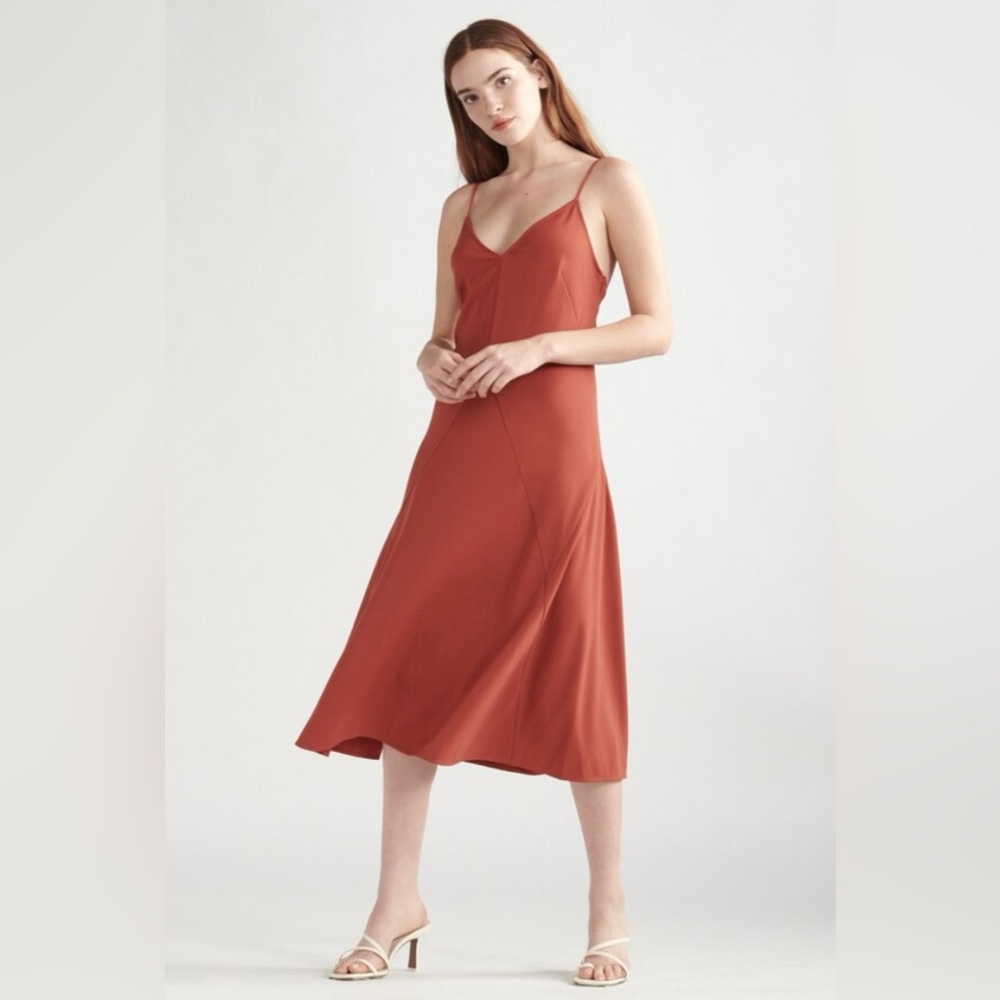 THAKOON Slip Dress, Rust, Size 6